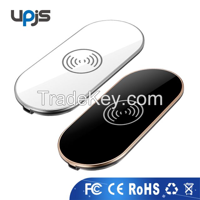 2017 Ivanka Trump New Product The United States Best Selling 3 Coils Qi Wireless Charger Wireless Charging Pad for iphone X for iphone 8/8plus