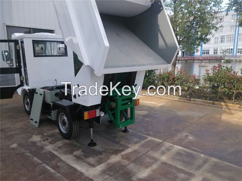 rear side garbage collecting vehicle