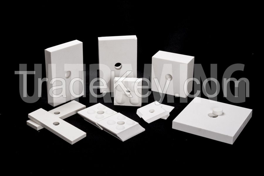 wear resistant and corrosion resistant Alumina Ceramic Lining Brick with hole