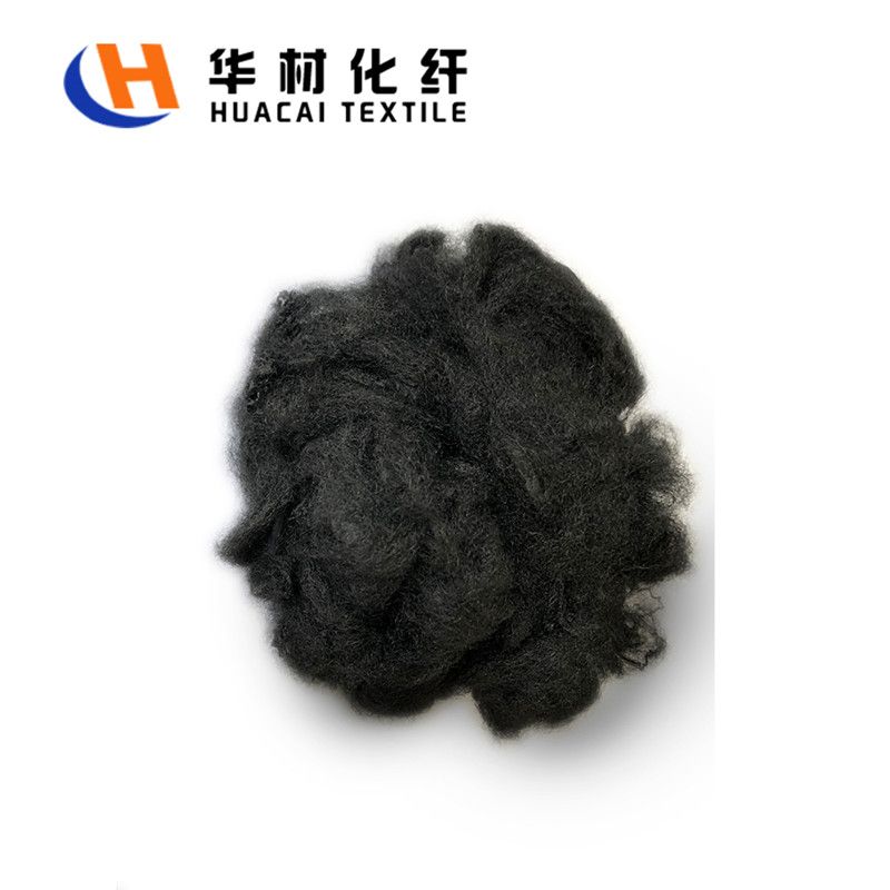 virgin black polyester staple fiber 1.2d 32mm