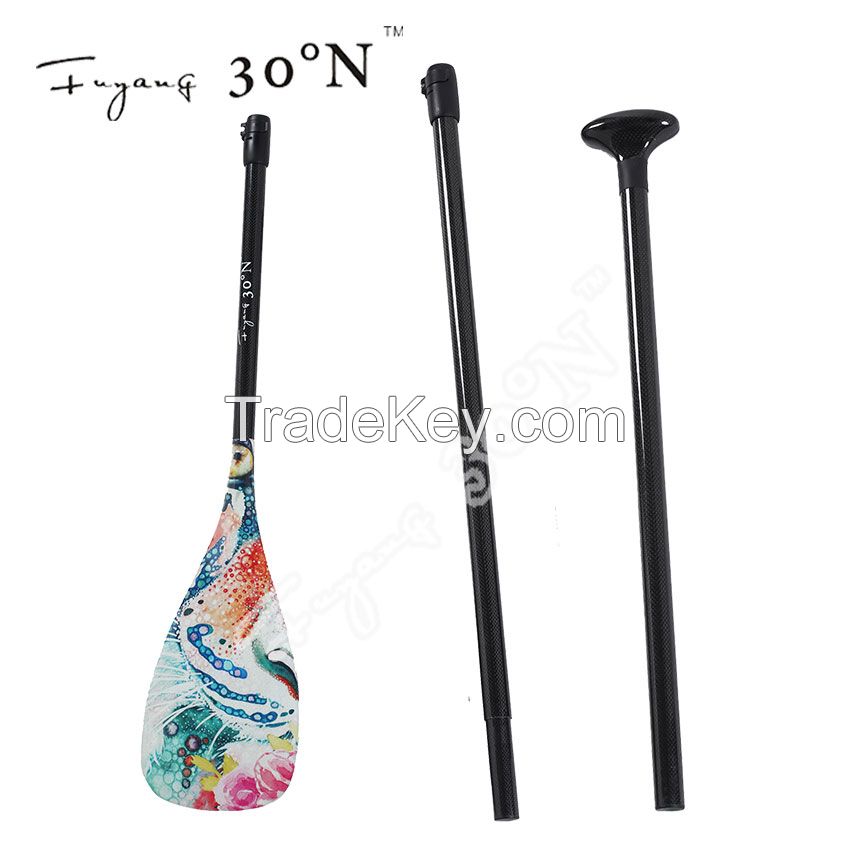 Quick Paddle Powerful Durable Adjustable Carbon Stand Up Paddle