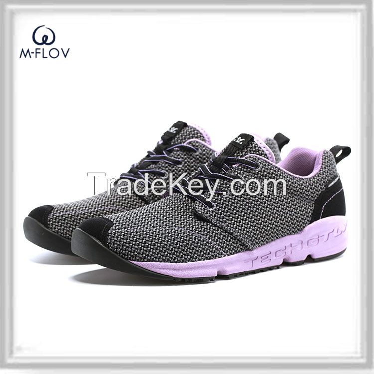 Brightly painted breathable mesh sport shoes for women