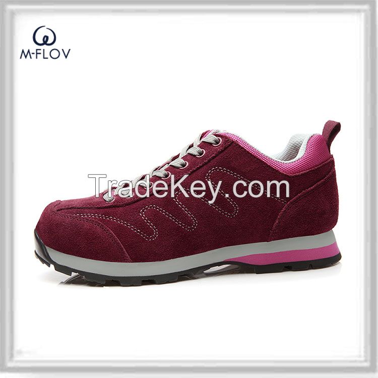 Lightweight breathable suede leather sport shoes unisex shoes