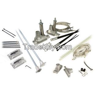 Street Pole Spring-loaded Banner Brackets Advertising Hardware On