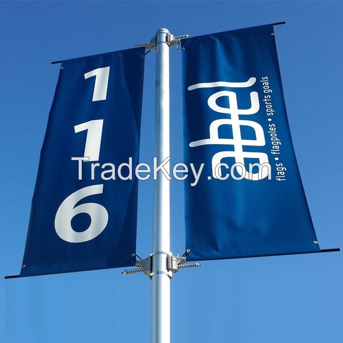 Street Pole Spring-loaded Banner Brackets Advertising Hardware On