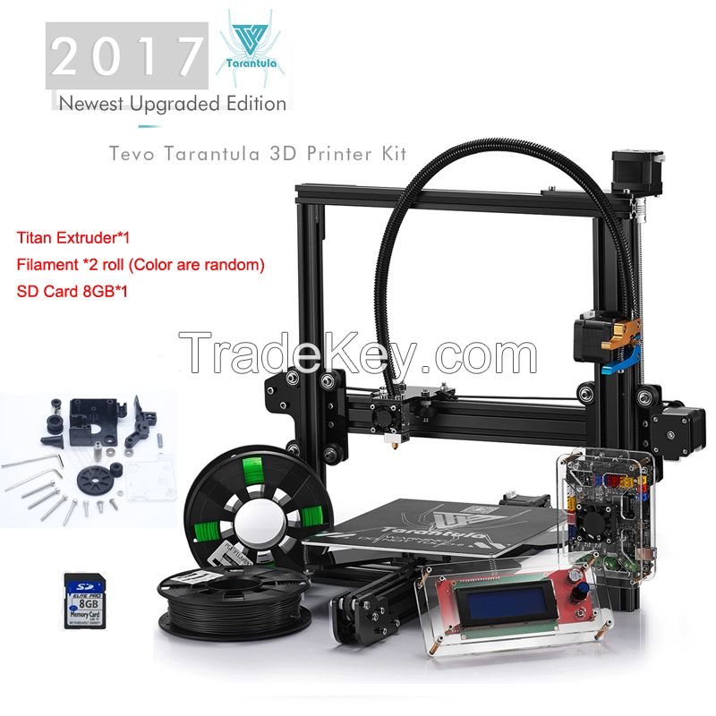 Tevo Tarantula Latest Upgrade Prusa i3 3D Printer Impresora 3D with Two Rolls 250G Filament&amp;8G SD Card&amp;Titan Extruder