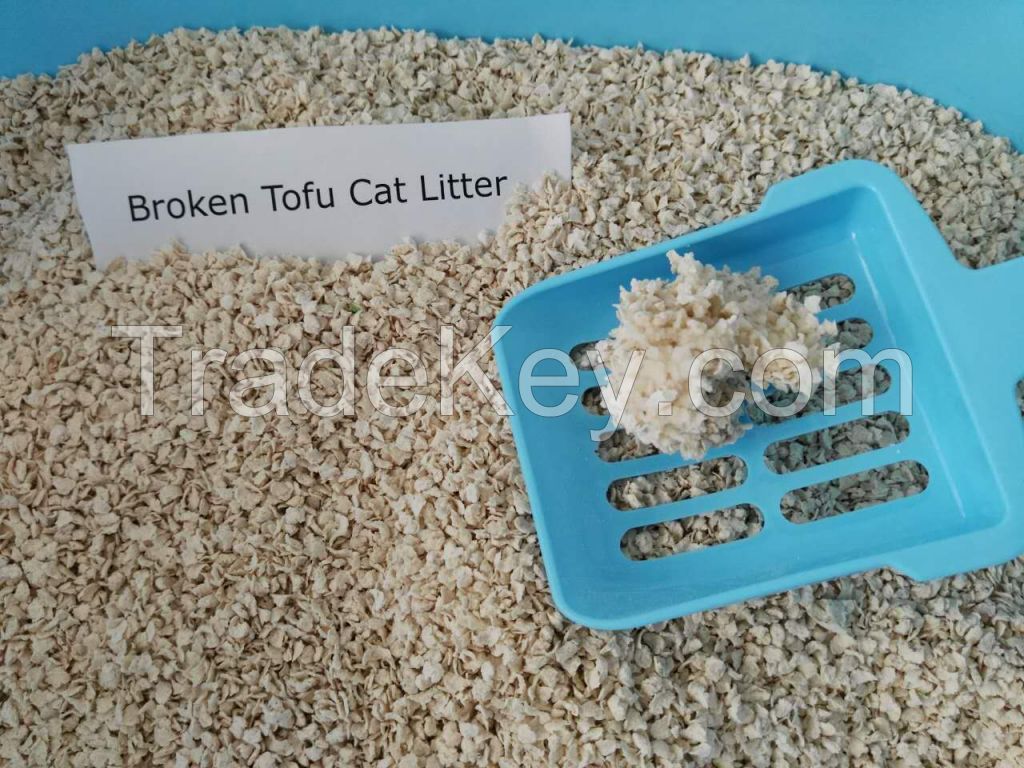 Broken cat litter