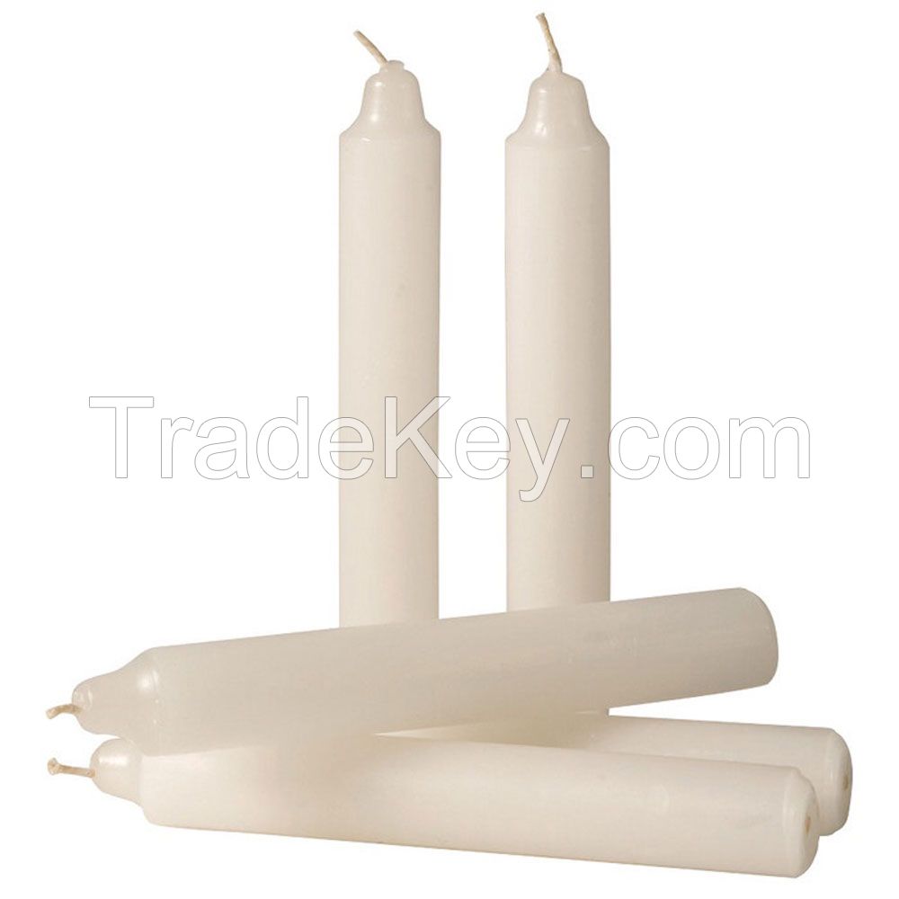 Ordinary white paraffin candles