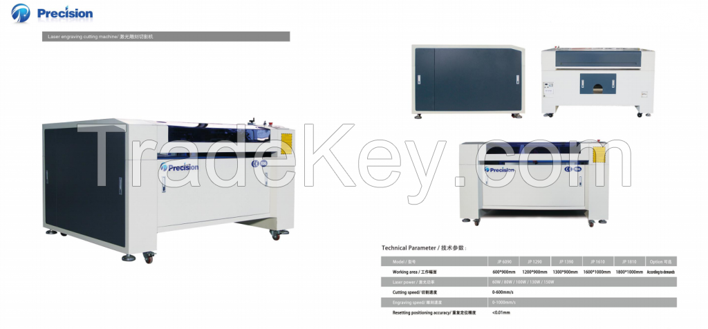 PRECISION co2 laser engravecutting machine JP1390 for acrylic 