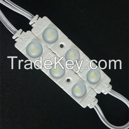 3 years warrenty IP65 DC12V 1.5W SMD 5730 LED module with 3 lens