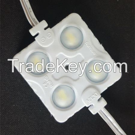Shenzhen factory 2W 140 degree DC12V SMD5730 led module with 4 lens