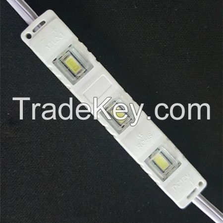 High quality and good price DC12V 120 degree 1.5W IP65 SMD5730 led module with 3 lens