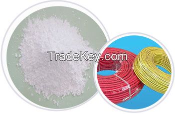 Calcium zinc compound heat stabilizer for plastic wires and cables