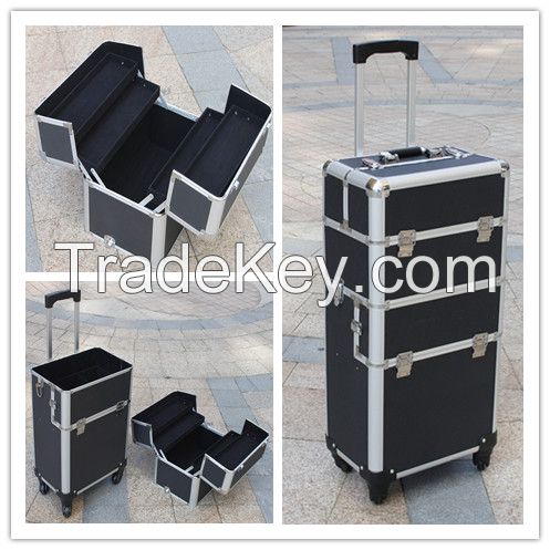 JH517 Factory price trolley case Aluminum trolley case suitcase box