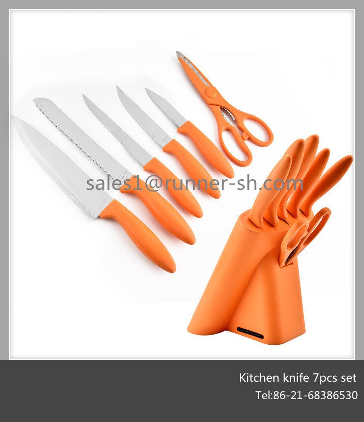 Colorful Stainless Steel Kitchen Knife 6pcs Set