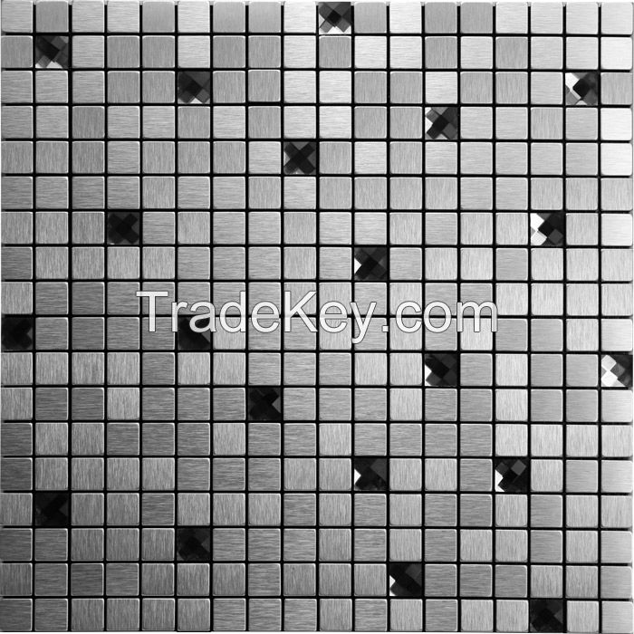 Auto-adhesive imitated aluminium mosaic tile