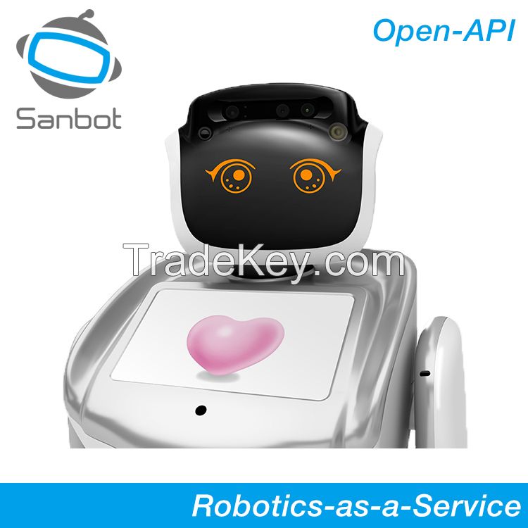 Sanbot multiple service intelligent programmable humanoid robot for service, education, health care, museum