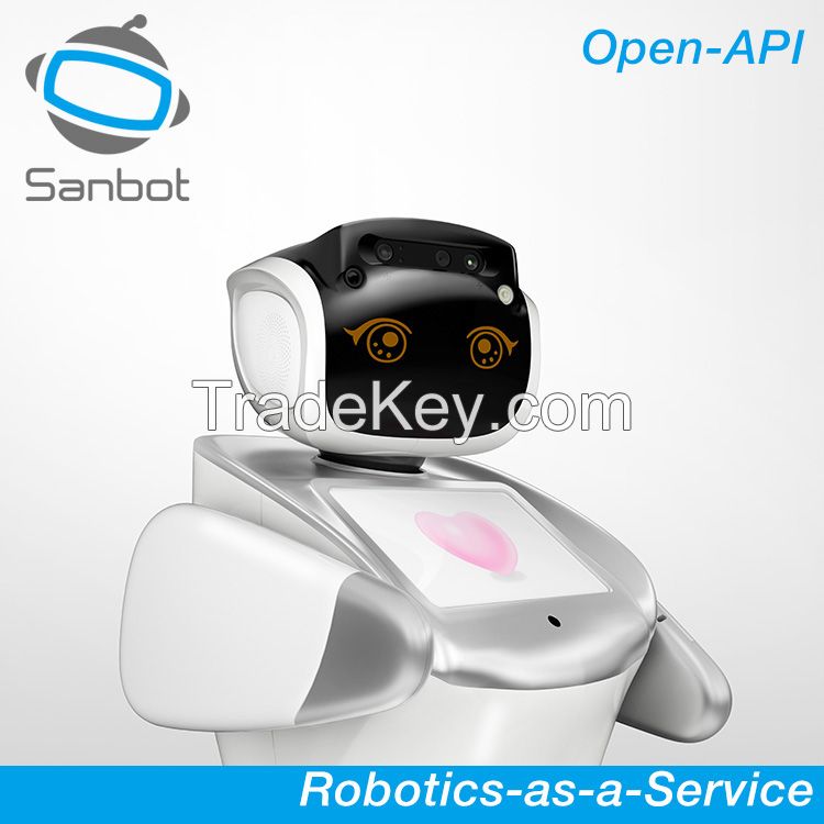 Sanbot Elf cloud-brained facial recognition artificial intelligent service robot