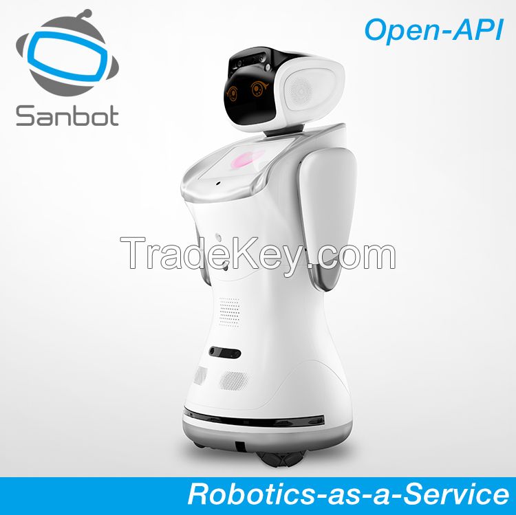Sanbot Elf multi-service mobile app control remote telepresence robot for lecture, education, hospitality, commercial and remote monitor