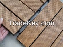 Outdoor kitchen room hard bamboo flooring with plastic
