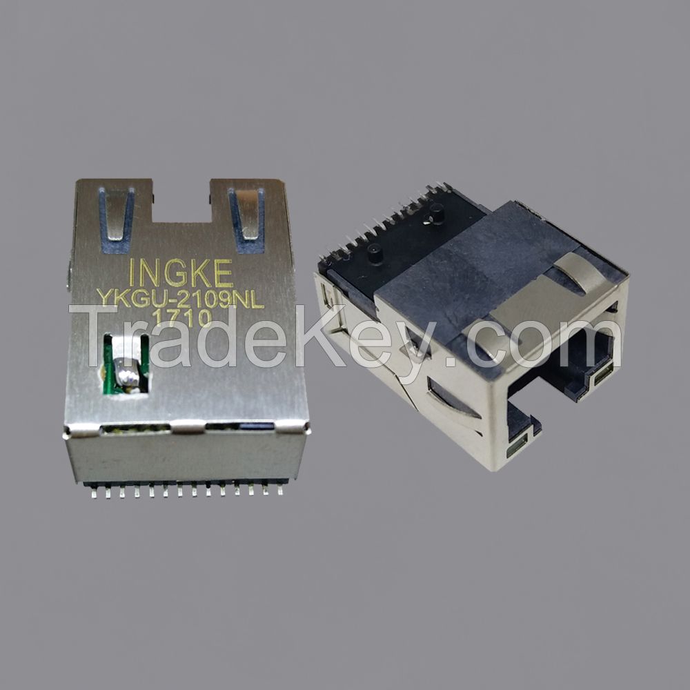 YKGU-2109NL 100% Cross SMT 7498111120R WE-RJ45 Magjack connectors