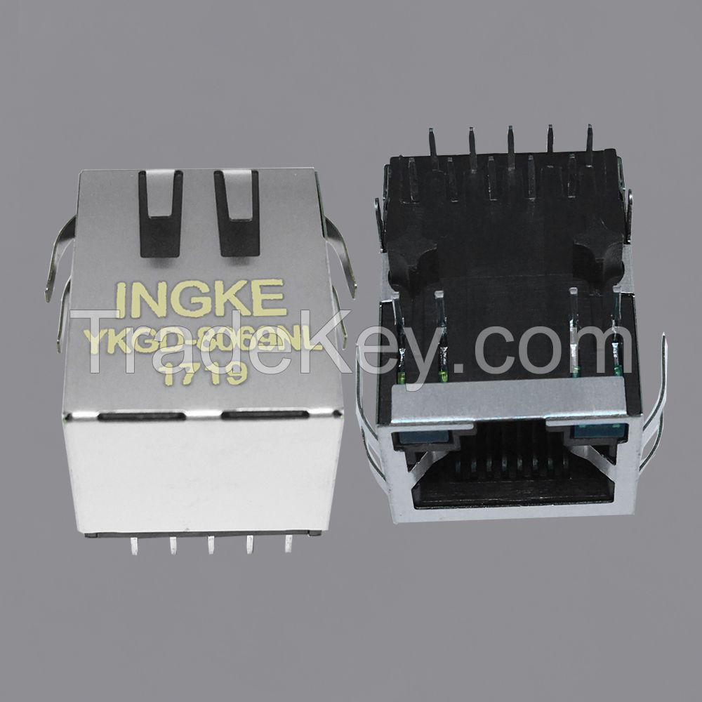 YKGD-8069NL 100% Compatible 0826-1A1T-23-F Bel RJ45 Ethernet Connectors