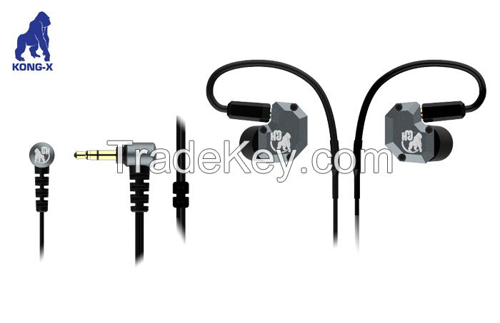 hybrid driver balanced armature and titanium unit MMCX detachable headphone