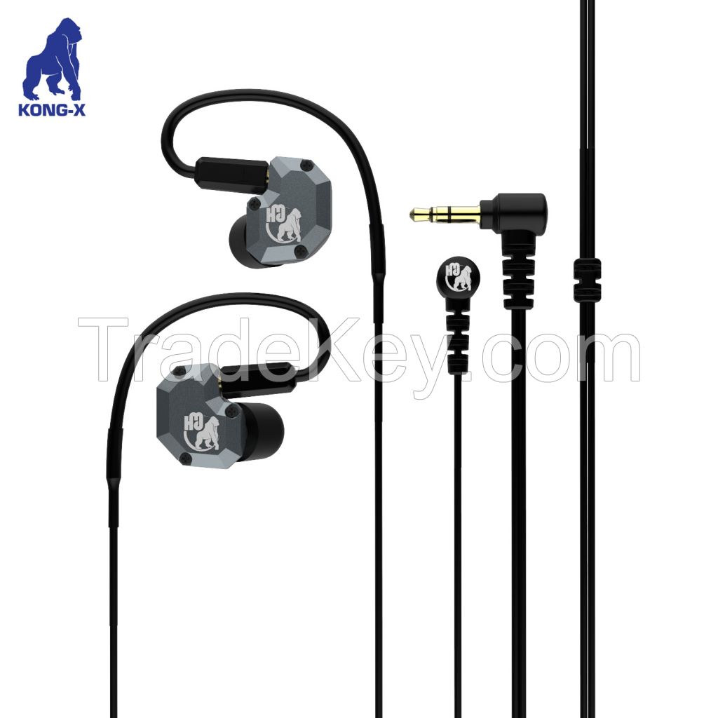 hybrid driver balanced armature and titanium unit MMCX detachable headphone