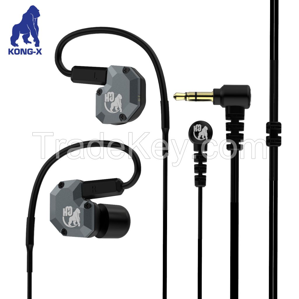 hybrid driver balanced armature and titanium unit MMCX detachable headphone