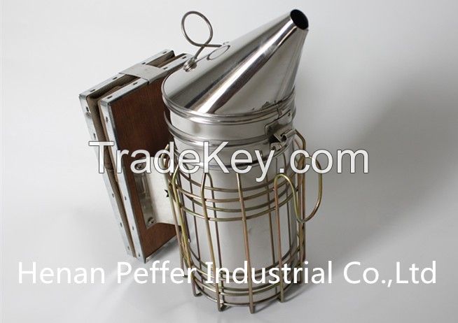 Peffer Leather Bellow Manual European Bee Smoker with Inner Tank