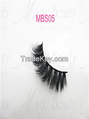 Handmade Cosmetic Cusmotized 3D Synthetic Silk Lashes MBS05