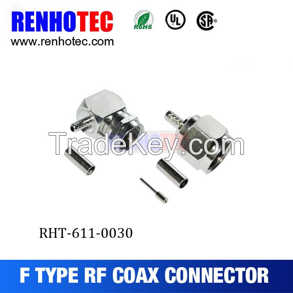 quality guarantee RF coaxial crimp F male connector