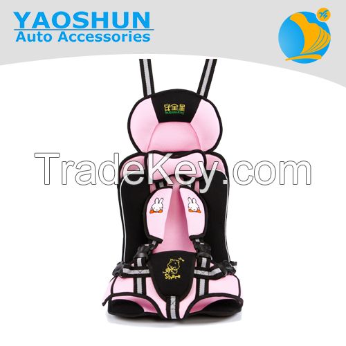 Portable car safety seat for 3-12years old 
