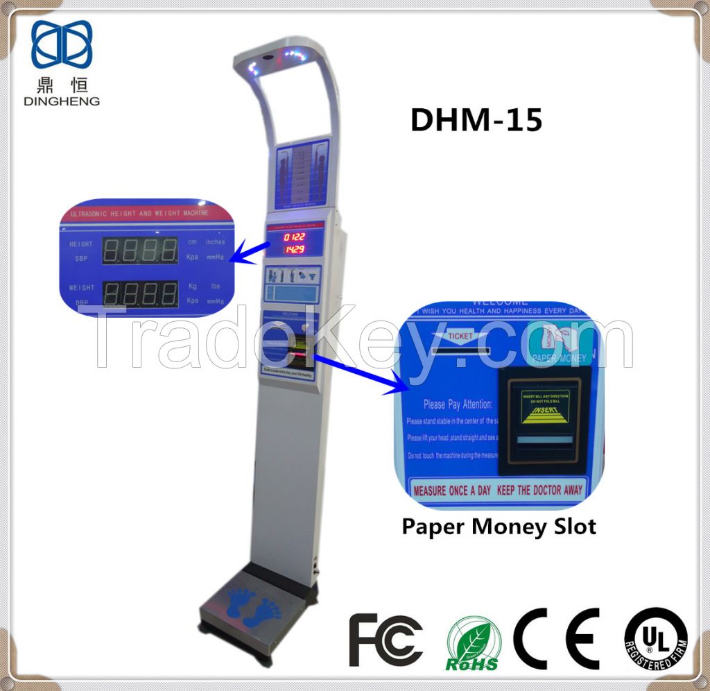 DHM-15 Ultrasonic Height and Weight BMI Body Scale with printer