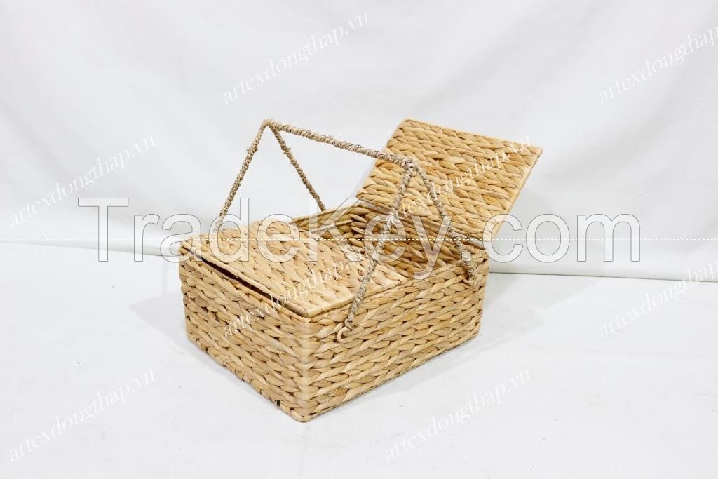 New Design water hyacinth picnic basket - SD4452A-1NA