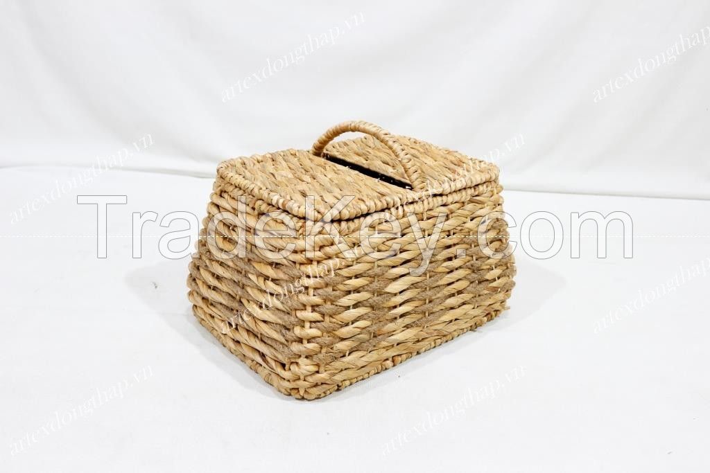 Rect Water Hyacinth Picnic Basket - SD4447A-1NA