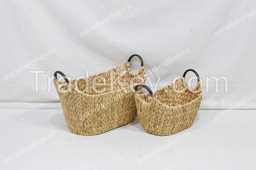 Best Selling water hyacinth storage basket - SD20214A-2NA