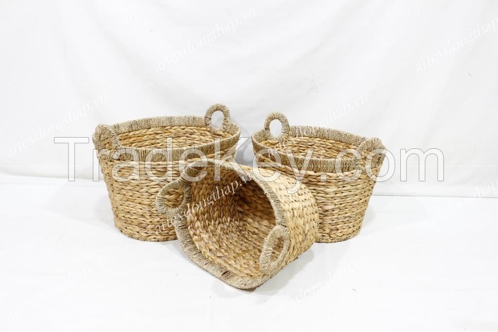 Best Selling water hyacinth storage basket - SD20278A-3NA