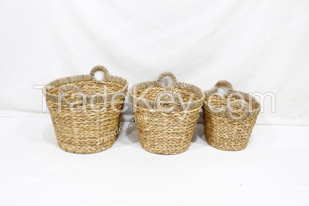 Best Selling water hyacinth storage basket - SD20278A-3NA