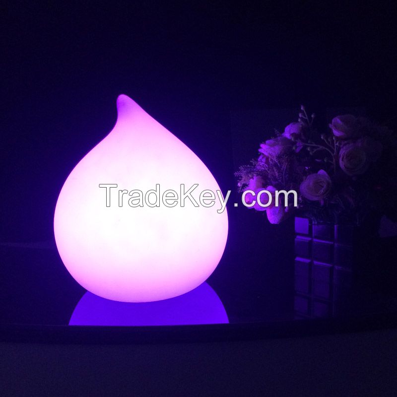 Big Peach Shape LED Cordless Table Lamp With USB Port