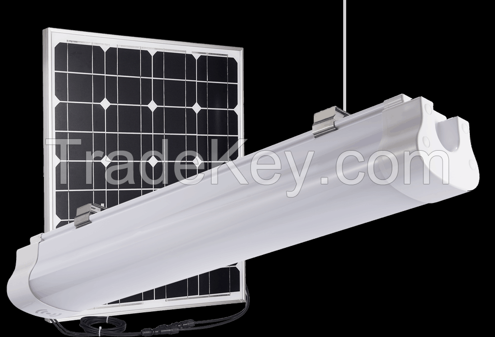 All in one solar tri-proof batten light