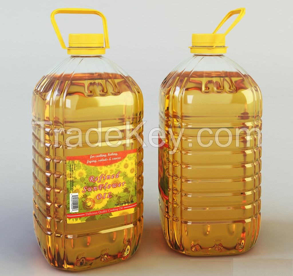 crude and refined sunflower oil