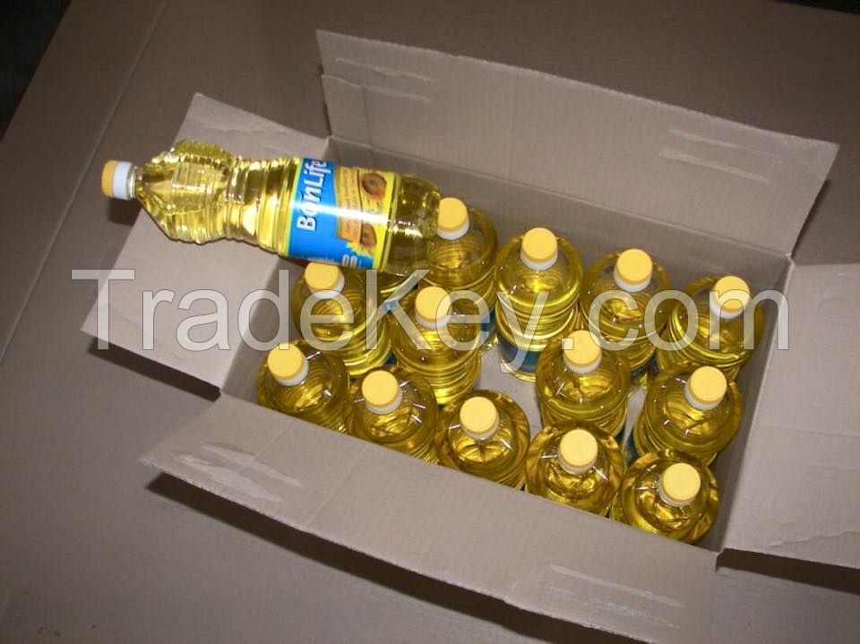 crude and refined sunflower oil