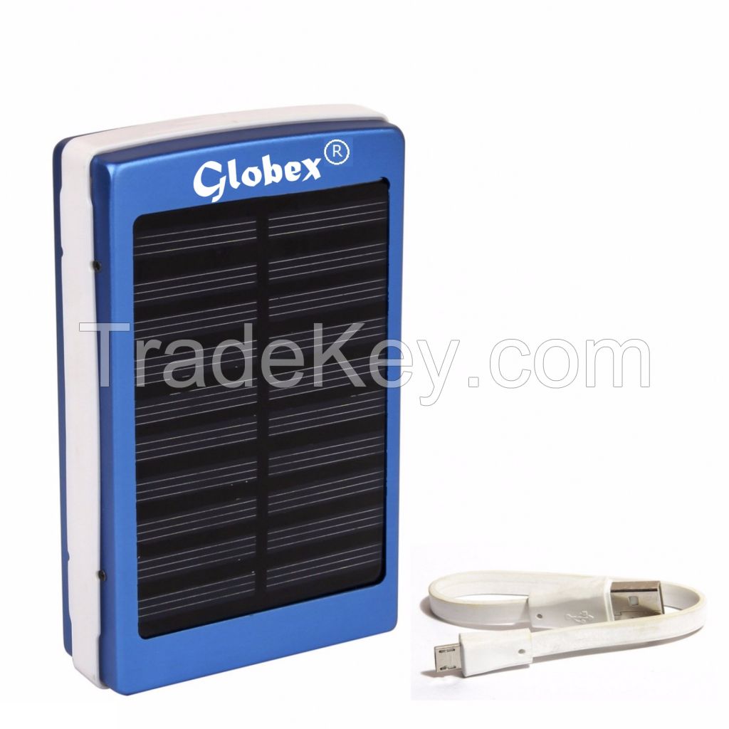 Globex 13000mAh Power Bank with Solar Charging system - GPB13K01