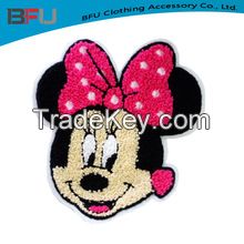High quality Chenille patch Chenille cartoon patch for clothing