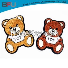 Chenille patch hot sell carton bear Chenille patch teddy bear 