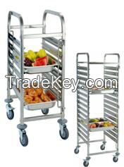 Stainless steel Tray Trolley 