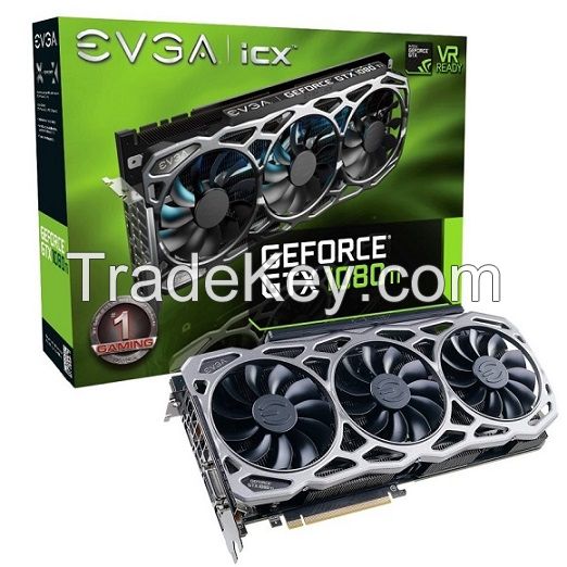 EVGA GeForce GTX-1080 Ti FTW3 GAMING, 11GB GDDR5X, iCX Technology - 9 Thermal Sensors &amp; RGB LED G/P/M, 3x Async Fan Control, Optimized Airflow Design Graphics Card