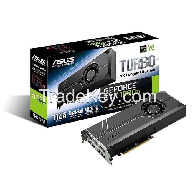AS'US GeForce GTX 1080 TI 11GB Turbo Edition 5K HD Gaming HDMI DisplayPort PC GDDR5X Graphics Cards