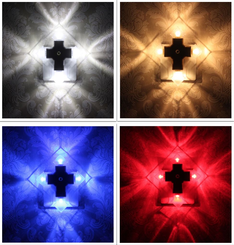 Led Cross Night Light (arrow Shape) With Auto Sensor